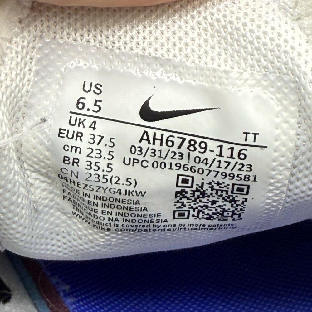 Nike Air Max 270 Women's Size 6.5 Running Shoes White Black AH6789-116 - Picture 6 of 8